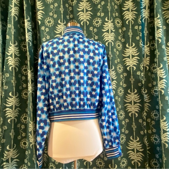 FP Movement Top Seed Lightweight Tennis Jacket NWT Free People Blue Print - Picture 9 of 15